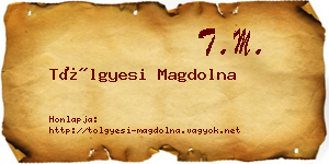 Tölgyesi Magdolna névjegykártya